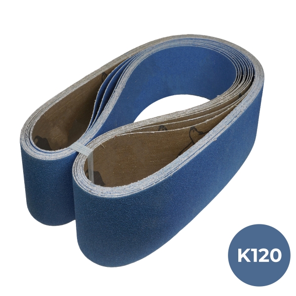 BeXom Sanding Belt 150×2000 mm Grit 120 – Fine Surface Finish for Stainless Steel & INOX